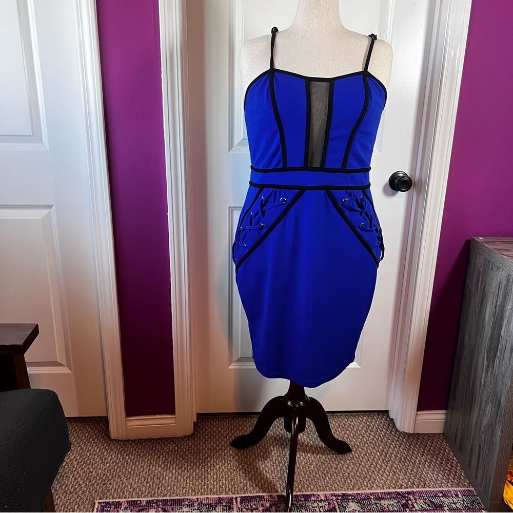 Fashion to Figure Royal Blue Strapless Dress